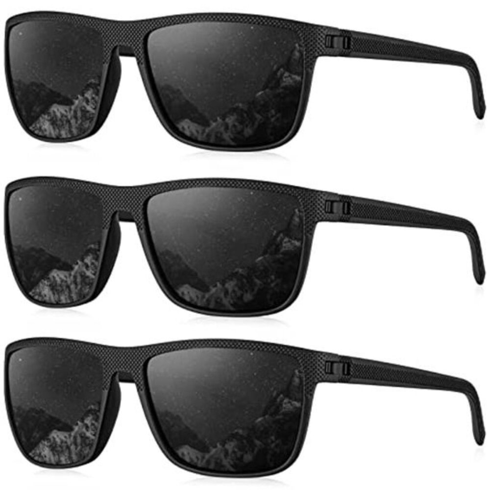 Polarized Sunglasses Men UV400 Rectangle Driving Fishing Golf
